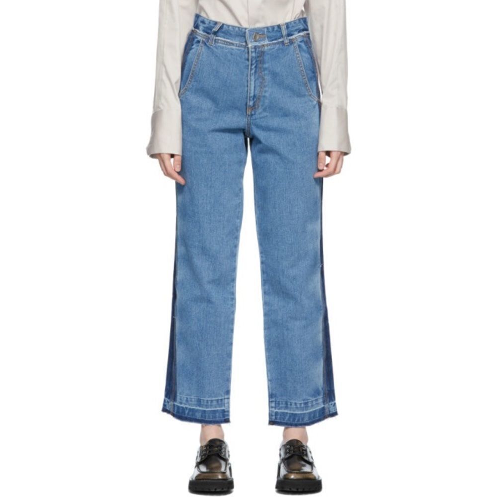 🎀 SSENSE ADER error workch blue jeans straight jeans nwot